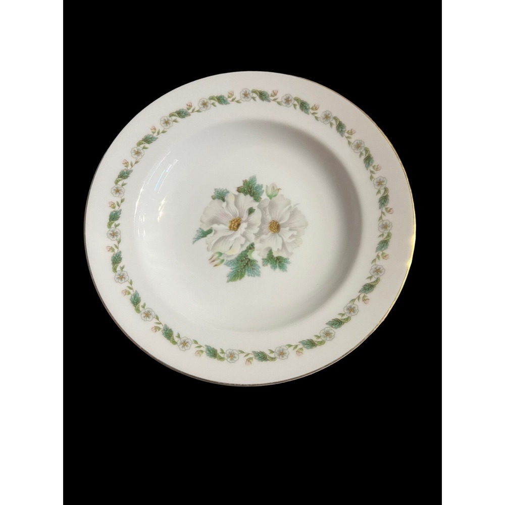 Noritake #5029 Toki Kaisha Gardenia 9" Rimmed Soup Bowl